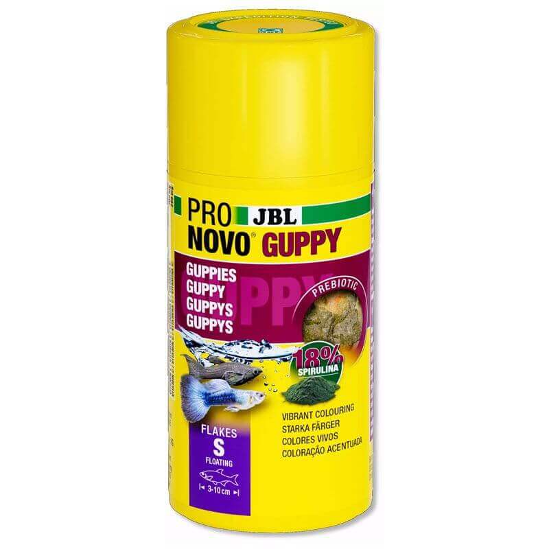 NOVOGUPPY / JBL PRONOVO GUPPY FLAKES S 250ml NOVOGUPPY / JBL PRONOVO GUPPY FLAKES S 250ml