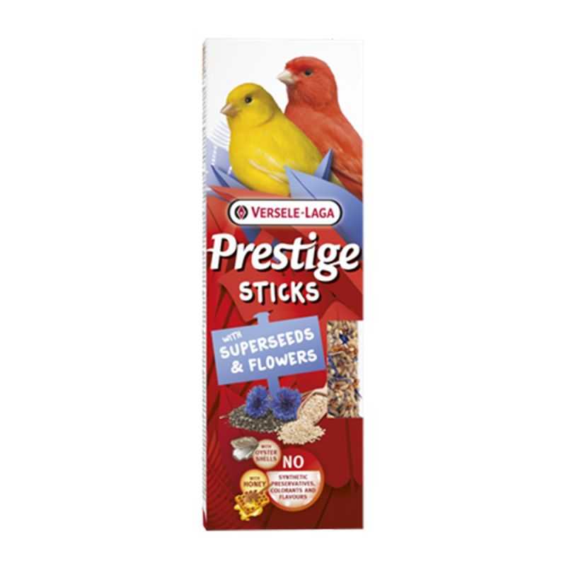 2 Prestige Sticks Canaris avec Super Graines et Fleurs 2 Prestige Sticks Canaris avec Super Graines et Fleurs