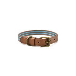 COLLIER STRIPES TURQUOISE XL