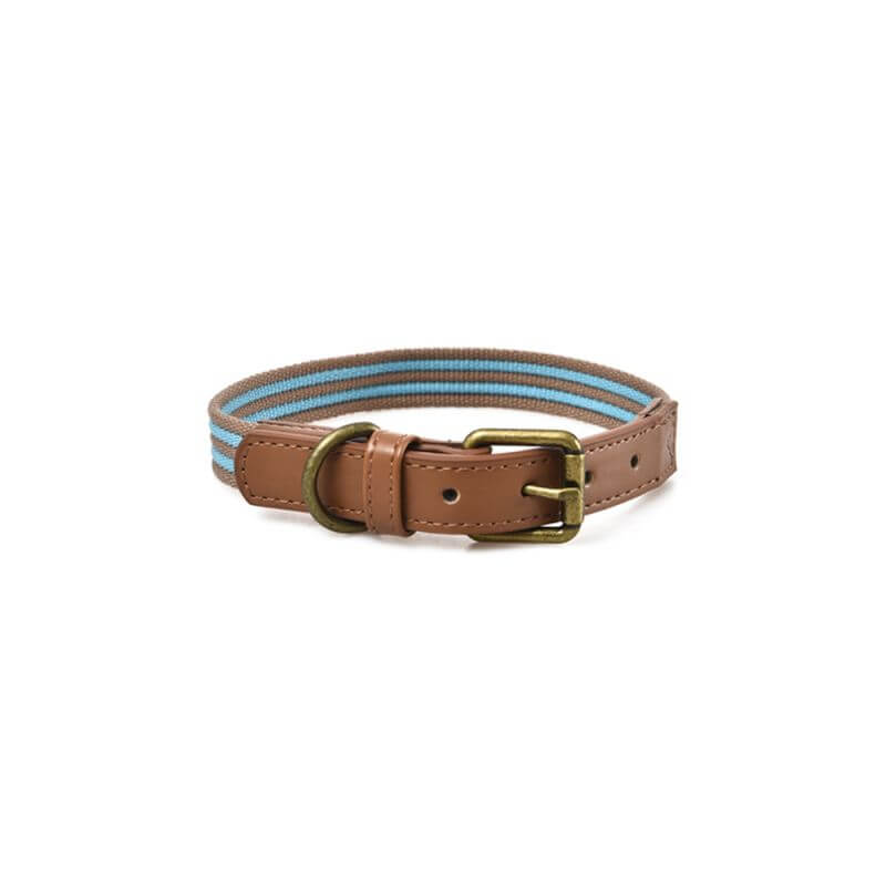 COLLIER STRIPES TURQUOISE XL
