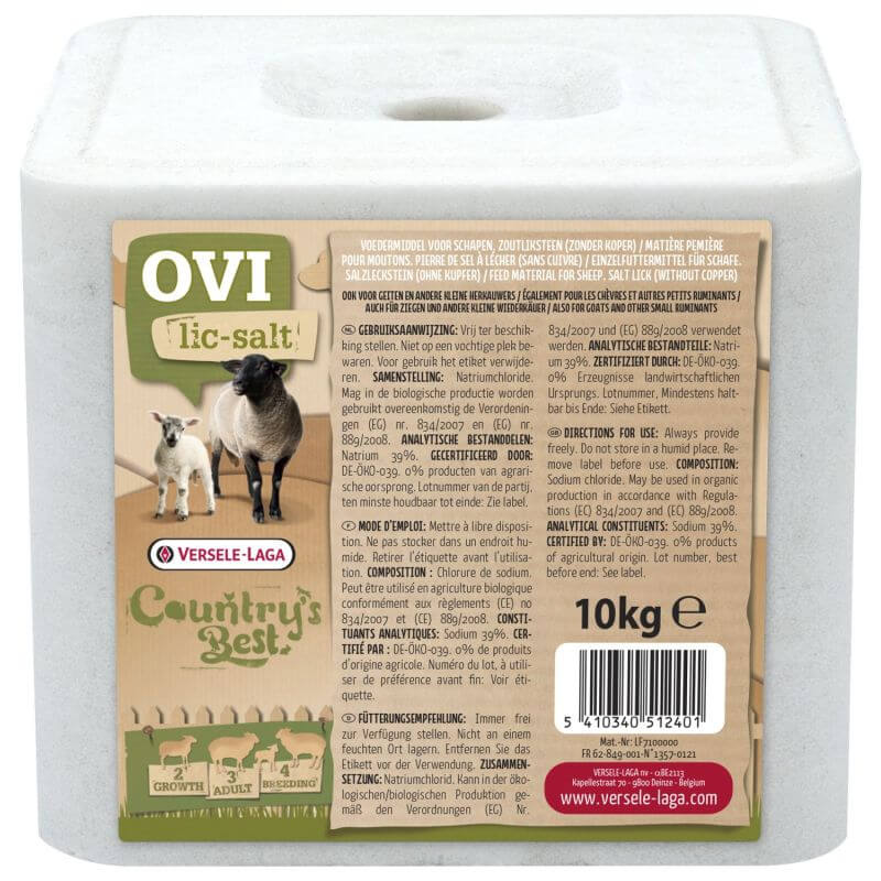 Country's Best OVILIC Bloc de Sel à lécher 10kg