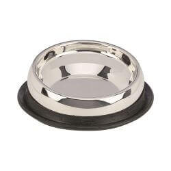 Gamelle plate en acier inox et plastique 0,25L 13 cm