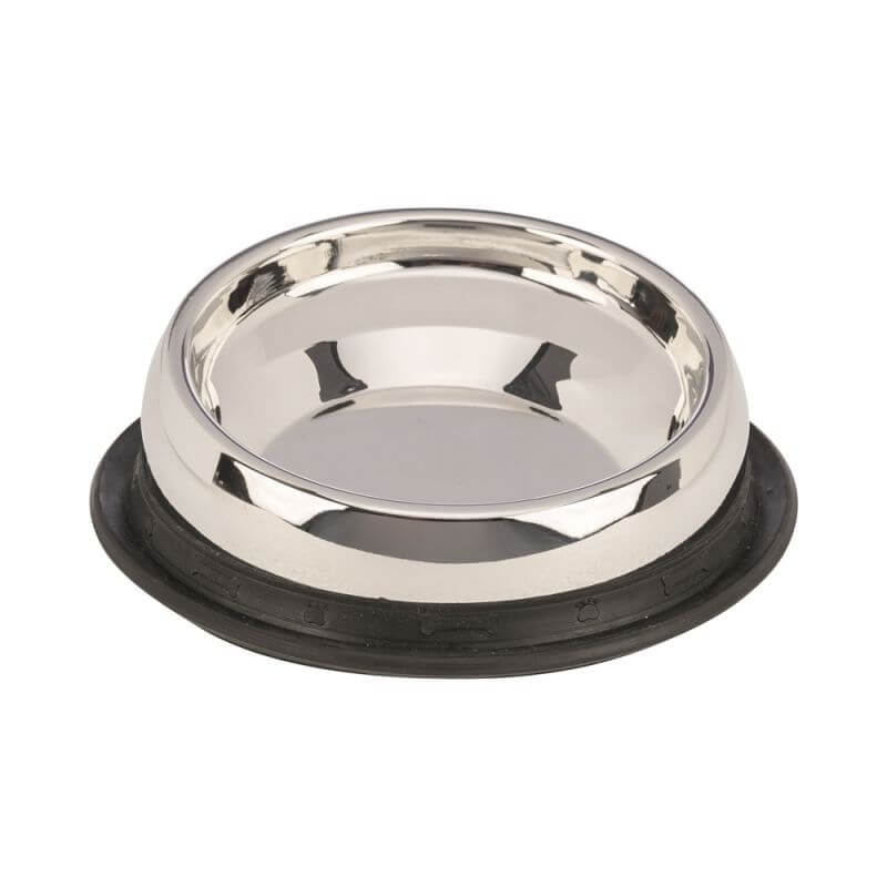 Gamelle plate en acier inox et plastique 0,25L 13 cm
