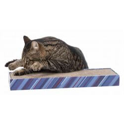 Plaque griffoir Scratchy avec catnip 48 × 5 × 13 cm mauve