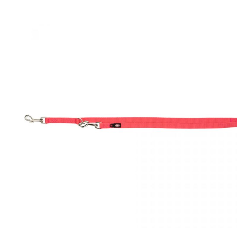 Premium laisse réglable XS 2,00 m/10 mm corail