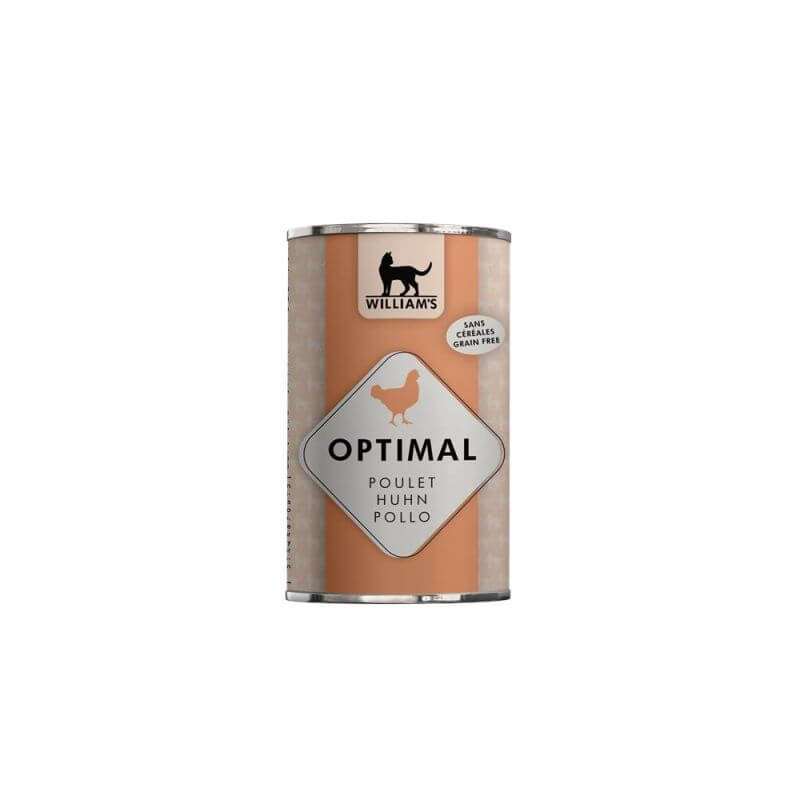 WILLIAM'S OPTIMAL POULET 400gr pour chat