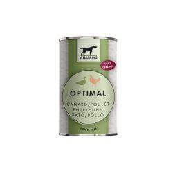WILLIAM'S OPTIMAL CANARD/POULET 400gr pour chien