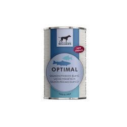 WILLIAM'S OPTIMAL SAUMON/POISSON BLANC 395gr pour chien