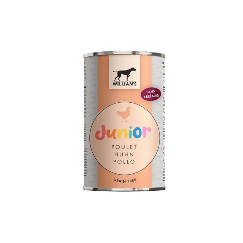 WILLIAM'S JUNIOR POULET 395gr pour chien