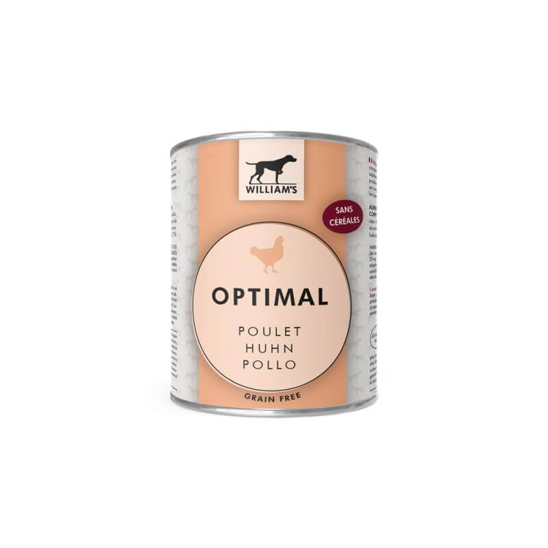 WILLIAM'S OPTIMAL POULET 800gr pour chien