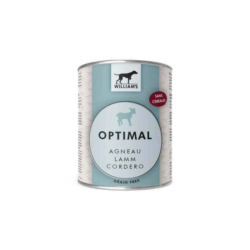 WILLIAM'S OPTIMAL AGNEAU 800gr pour chien
