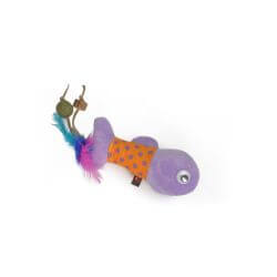JOUET POUR CHAT POISSON MATATABI AVEC HERBE A CHAT 12cm