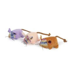 JOUET POUR CHAT SOURIS AVEC HERBE A CHAT 8,5cm