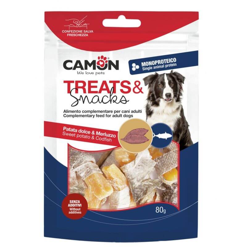 SNACKS DE PATATE DOUCE ET MORUE 80g
