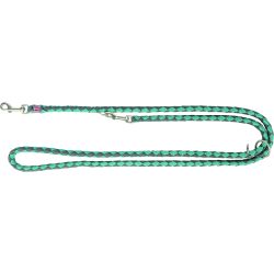 laisse Cavoe réglable, L–XL: 2,00 m/Diamètre 18 mm, aqua/gris graphite