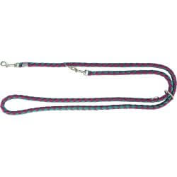 laisse Cavo réglable, L–XL: 2,00 m/Diamètre 18 mm, sangria/pétrole