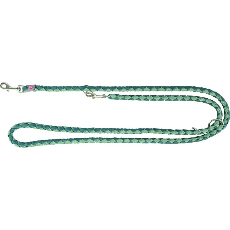 laisse Cavo réglable, L–XL: 2,00 m/Diamètre 18 mm, pétrole/sauge