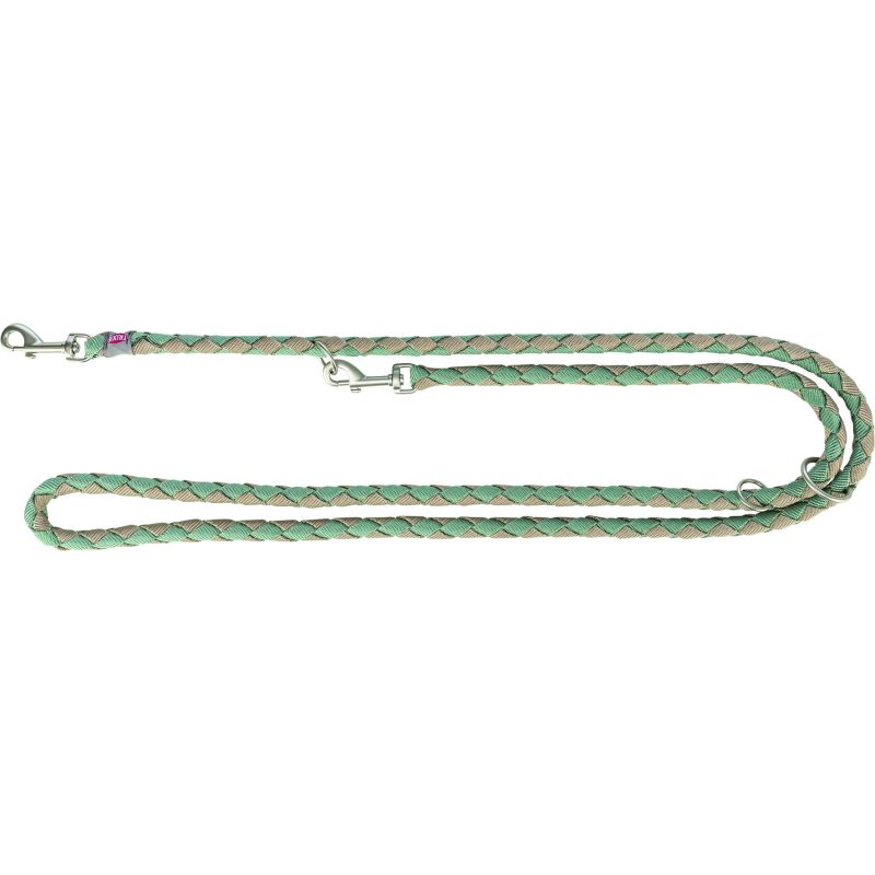 laisse Cavo réglable, L–XL: 2,00 m/Diamètre 18 mm, sauge/sable