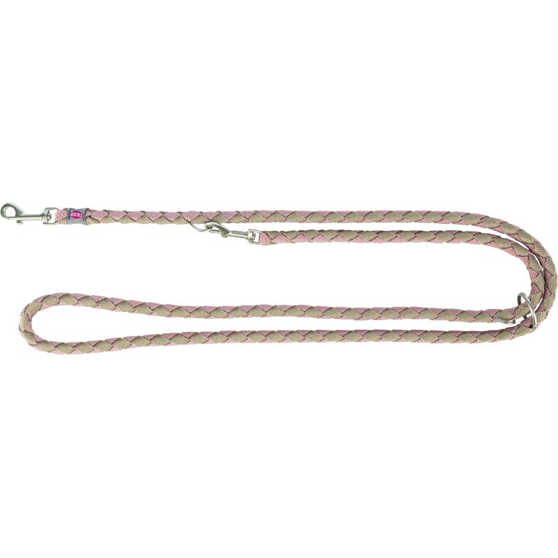 laisse Cavo réglable, L–XL: 2,00 m/Diamètre 18 mm, blush/sable