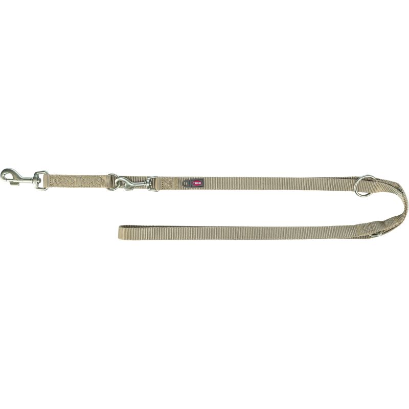laisse Premium réglable, M–L: 2,00 m/20 mm, sable
