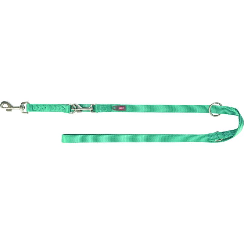 laisse Premium réglable, L–XL: 2,00 m/25 mm, aqua