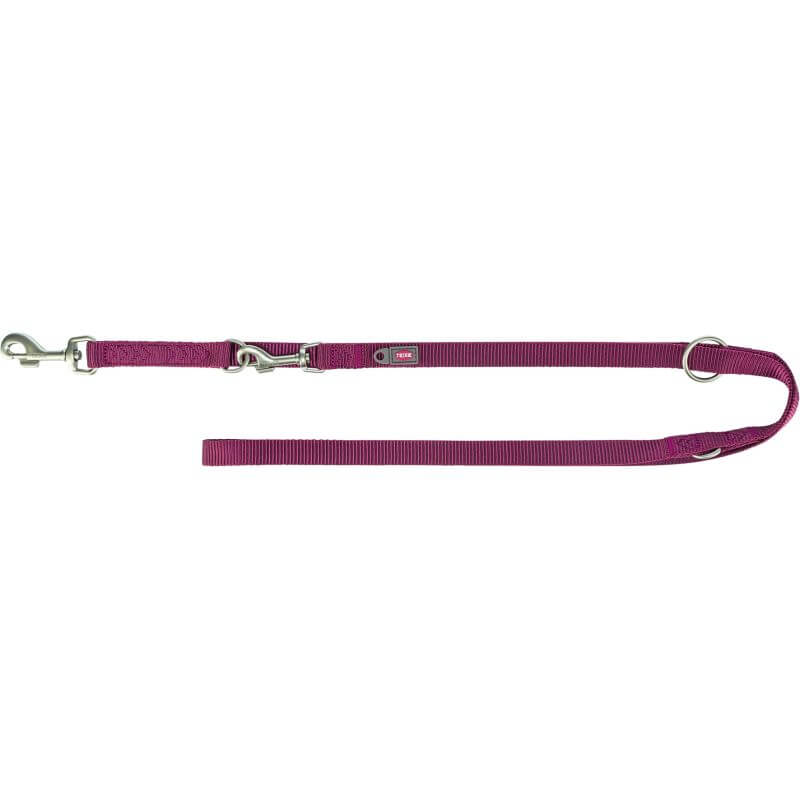 laisse Premium réglable, L–XL: 2,00 m/25 mm, sangria