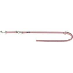 laisse Premium réglable double, M–L: 2,00 m/20 mm, blush