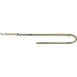 laisse Premium réglable double, M–L: 2,00 m/20 mm, sable