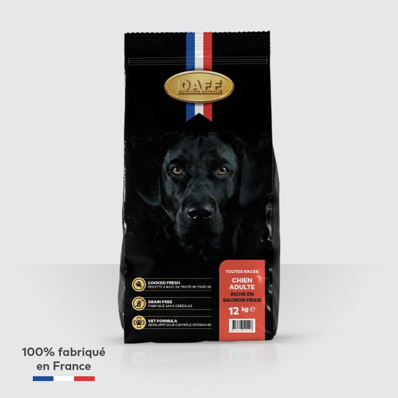 DAFF GRAIN FREE CHIEN ADULTE SAUMON FRAIS 12KG
