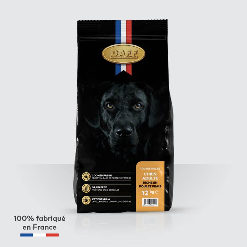 DAFF GRAIN FREE CHIEN ADULTE POULET FRAIS 12KG