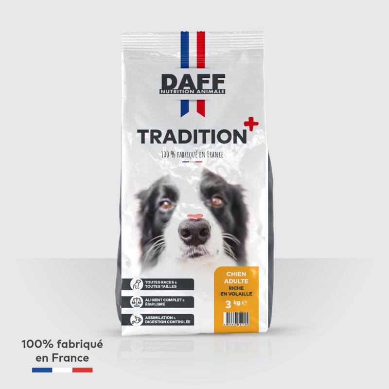 DAFF TRADITION + ADULTE RICHE EN VOLAILLE 3KG