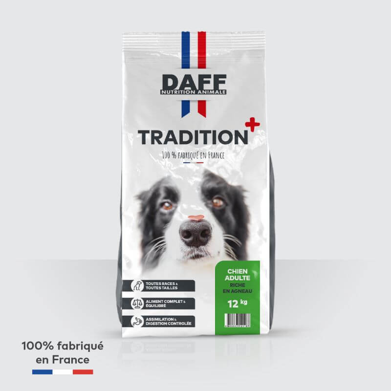 DAFF TRADITION + ADULTE RICHE EN AGNEAU 12KG