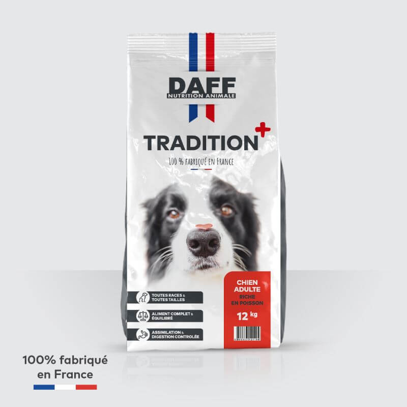 DAFF TRADITION + ADULTE RICHE EN POISSON 12KG