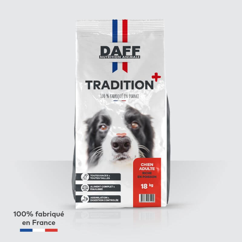 DAFF TRADITION + ADULTE RICHE EN POISSON 18KG