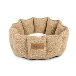 SCRUFFS BOUCLE CAT BED 45 DESERT TAN
