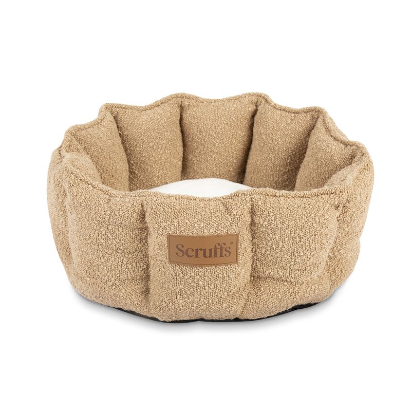 SCRUFFS BOUCLE CAT BED 45 DESERT TAN