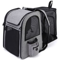 SAC A DOS GRIS 34x28x43cm