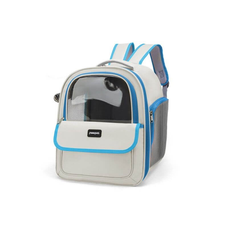 SAC A DOS BLANC/BLEU 40x33x25cm