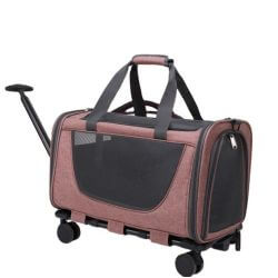 SAC A DOS SUR ROUES BRUN 50x30x30cm