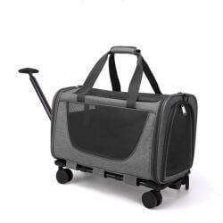 SAC A DOS SUR ROUES GRIS 50x30x30cm