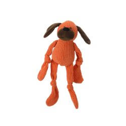 JOUET PELUCHE CHIEN ORANGE 36cm