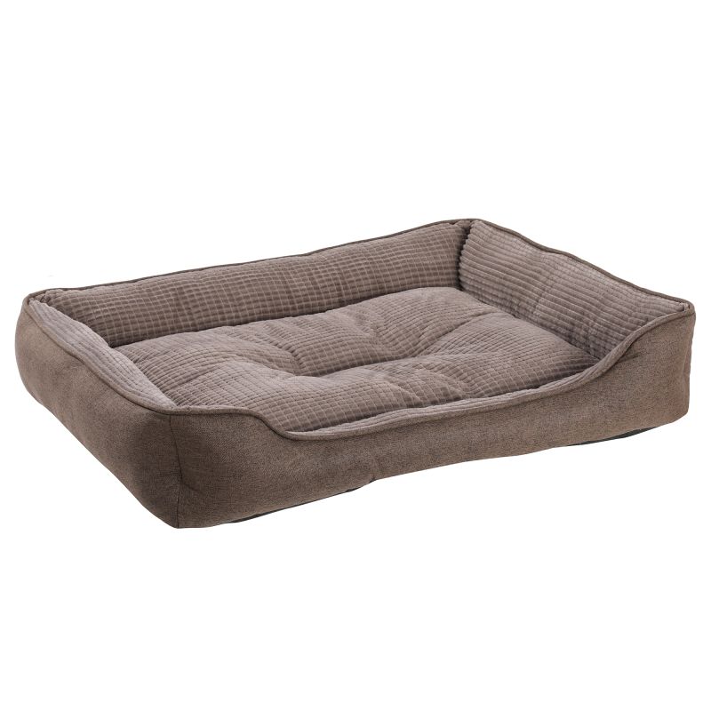 PANIER RECTANGLE SOFT MARRON 90x69x19cm
