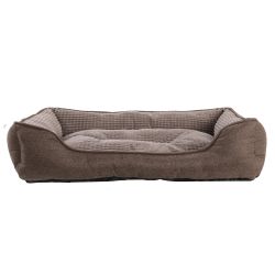 PANIER RECTANGLE SOFT MARRON 75x58x17cm