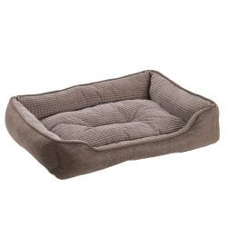 PANIER RECTANGLE SOFT MARRON 75x58x17cm