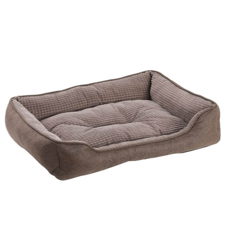 PANIER RECTANGLE SOFT MARRON 75x58x17cm