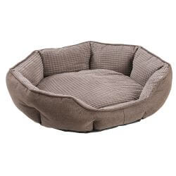 PANIER OVALE SOFT MARRON 70x65x18cm