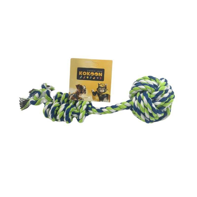 JOUET CORDE TRACTION BOULE 22cm