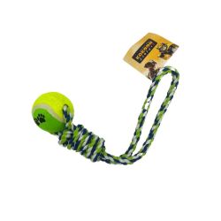 JOUET CORDE TRACTION BALLE 35cm