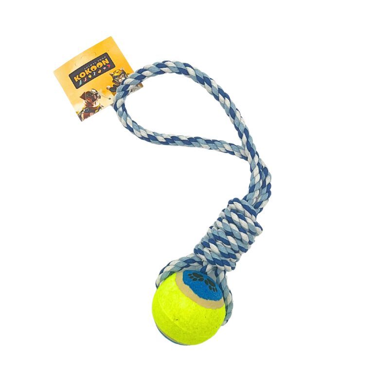 JOUET CORDE TRACTION BALLE 35cm
