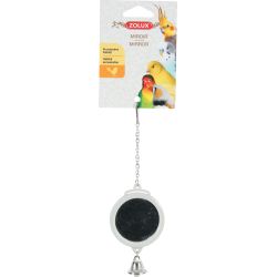 JOUET A SUSPENDRE MIROIR ROND+CLOCHETTE